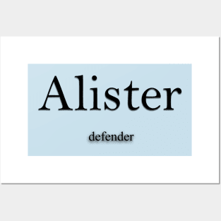 Alister Name meaning Posters and Art